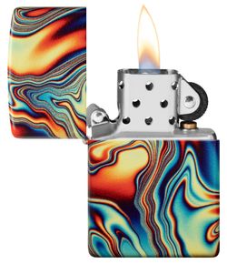 Зажигалка Zippo Swirl с покрытием Glow In The Dark Green (48612) 3
