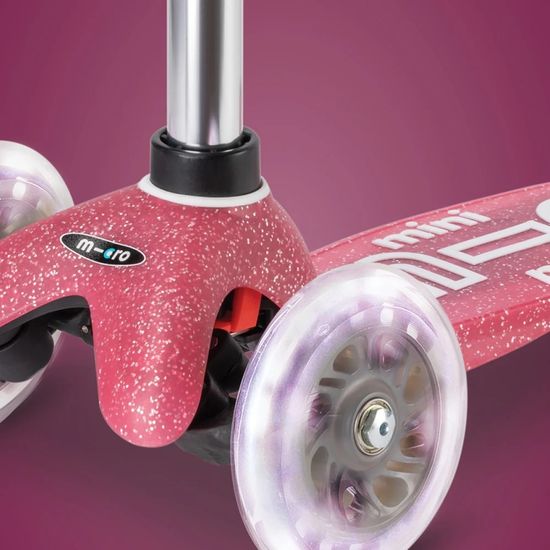 Самокат Mini Micro Deluxe Fairy Glitter LED Pink