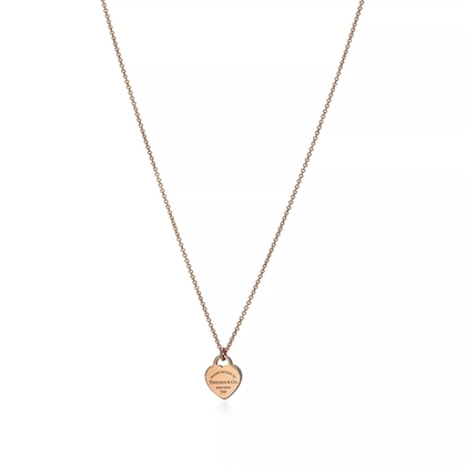Подвеска из розового золота 18k, Tiffany💠 mini.  Exclusive.