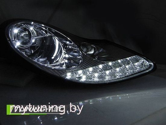 Фары передние CHROME для PORSCHE BOXSTER 96-04 /911 996