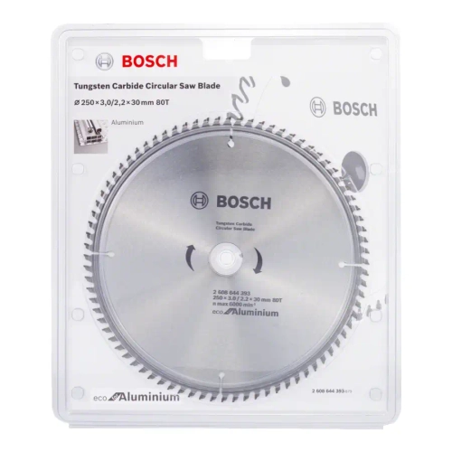 Пильный диск 250х30 мм 80T ECO ALU/MULTI BOSCH 2608644393