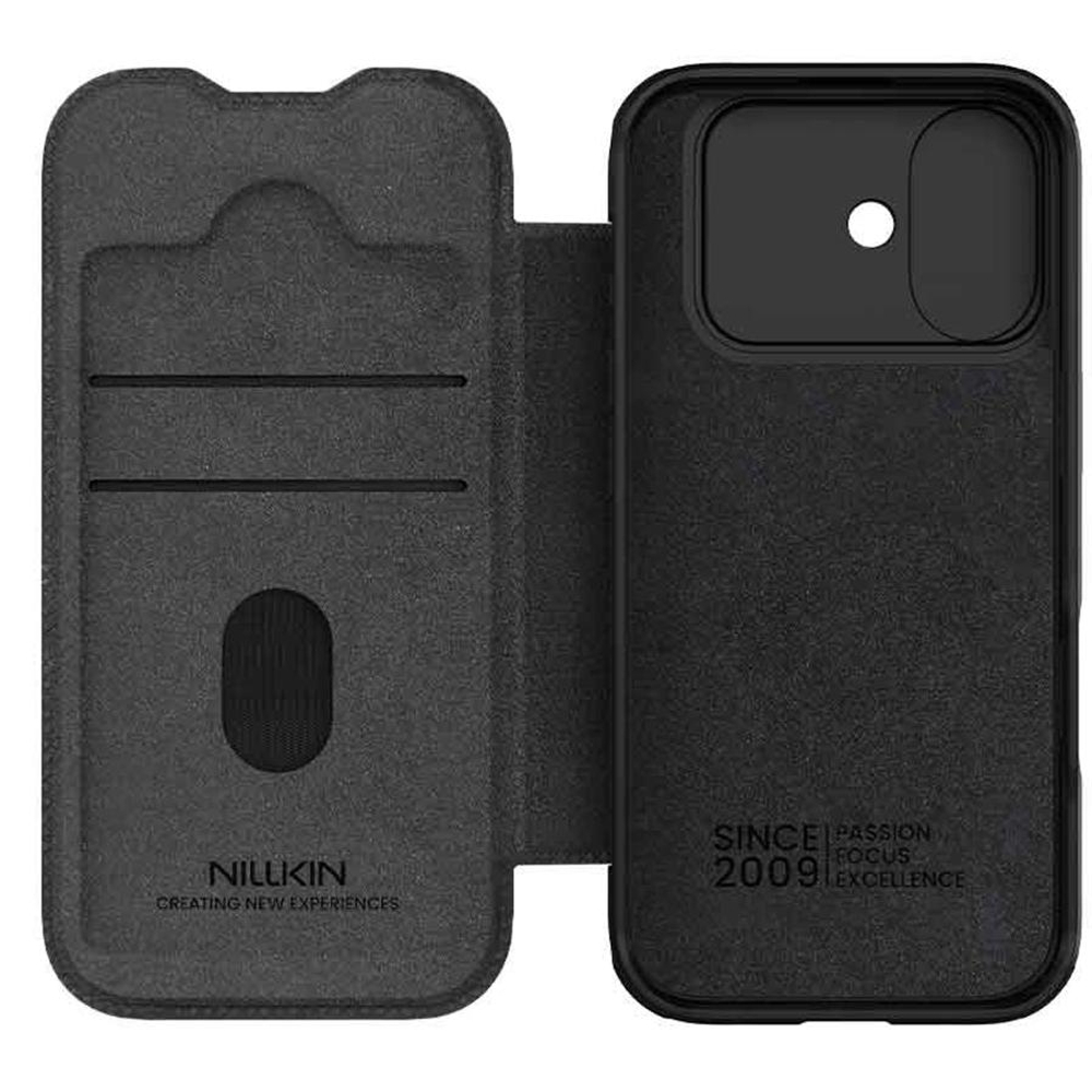 Кожаный чехол-книжка Nillkin Leather Qin Pro для iPhone 17