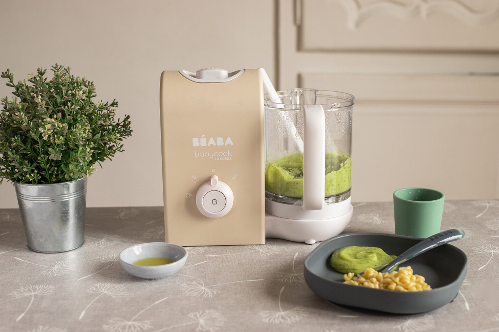Кухонный комбайн для детского питания 5 в 1 BEABA Babycook Express бежевый