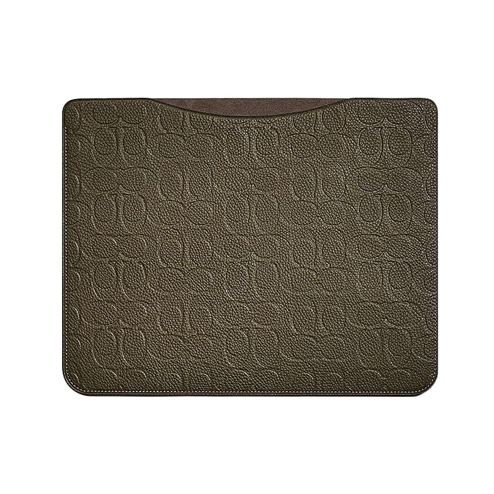 COACH Leather Laptop Bag Unisex Quartz