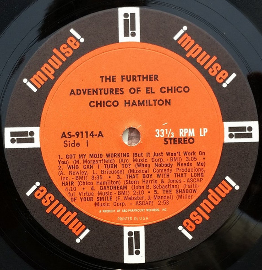 Chico Hamilton - The Further Adventures Of El Chico - US OG Impulse Stereo