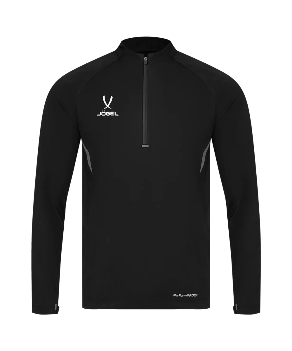 Джемпер ветрозащитный JÖGEL PREMIER PerFormPROOF 1/4 Zip Wind Top, черный