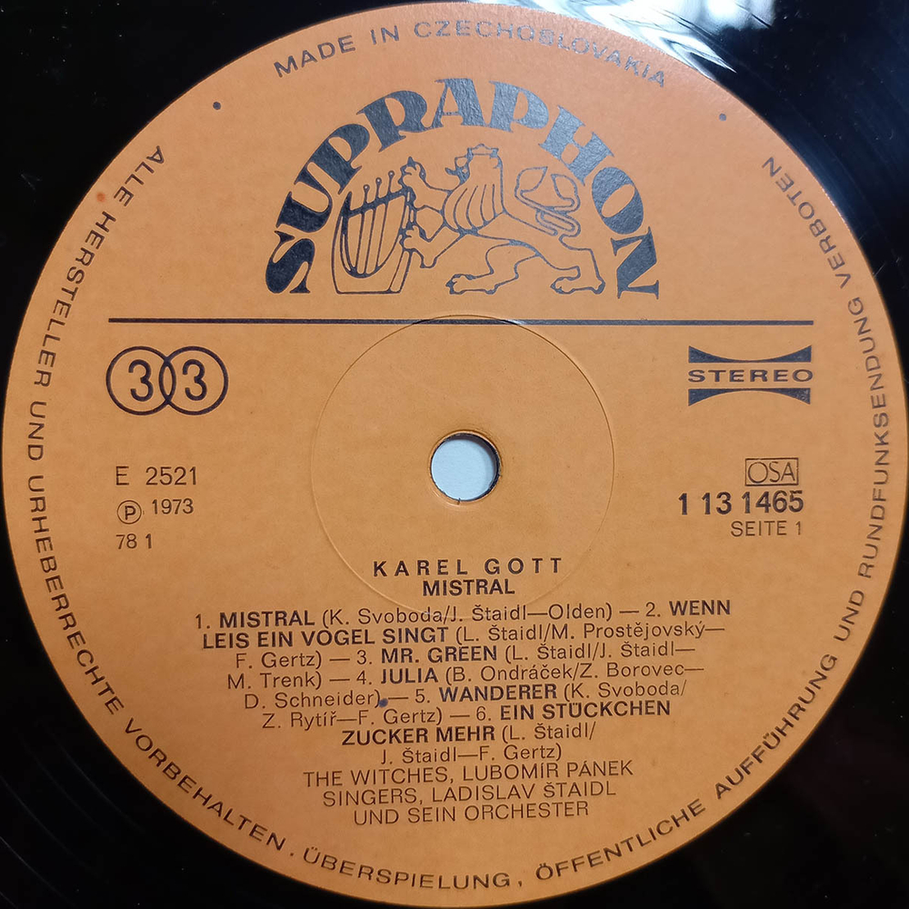 Karel Gott / Mistral (LP)