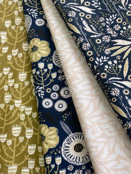 ПОЛНОЧНЫЕ ЦВЕТЫ #7, 100% хлопок Handmade Fabrics 7
