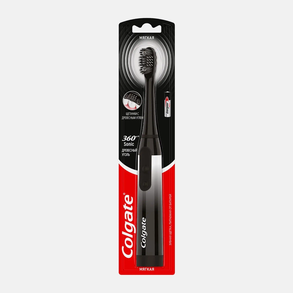 Электрическая зубная щетка Colgate 360 Sonic мягкая в ассортименте