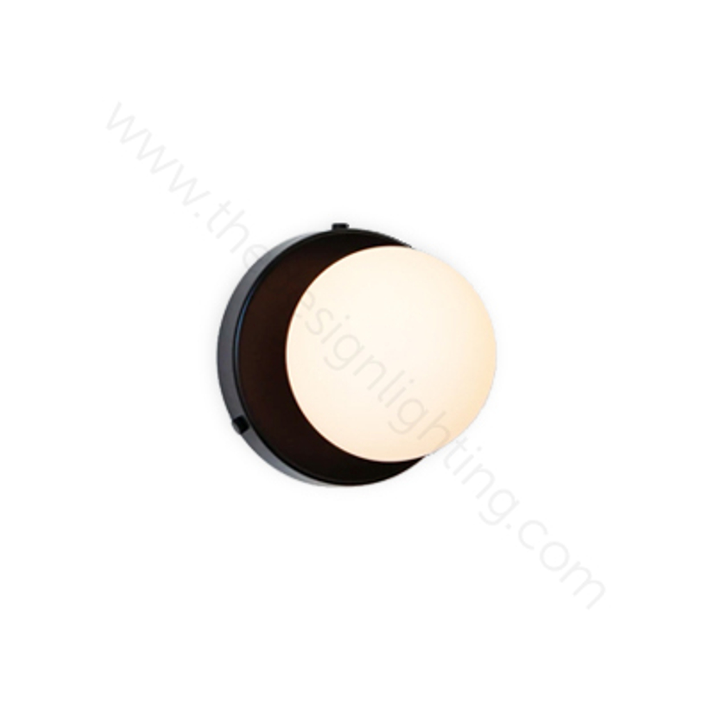 Wall lamp H1817 Orb Surface Mount (Black)