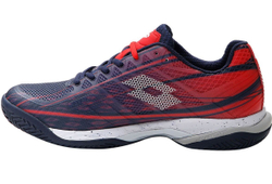 Мужские кроссовки теннисные Lotto Mirage 300 Clay - navy blue/all white/red poppy