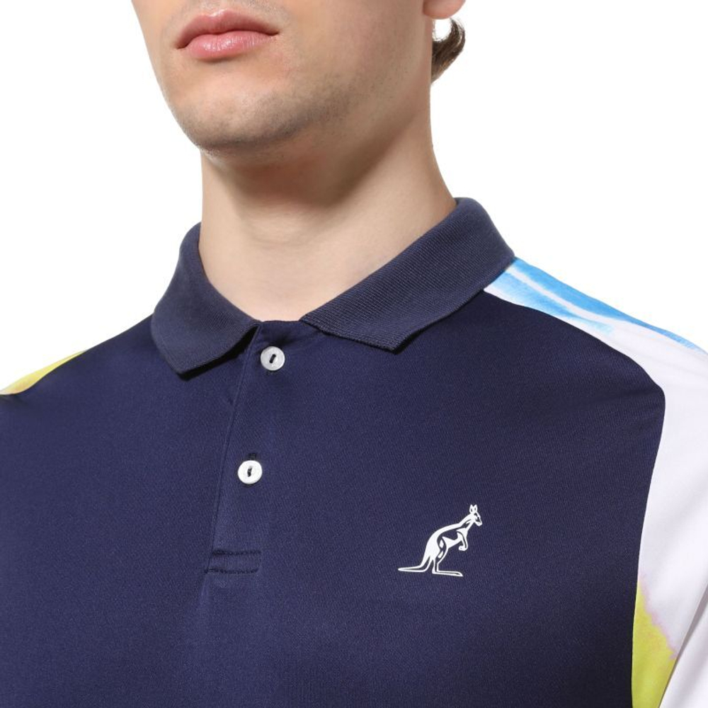 Мужское теннисное поло Australian Ace Blaze Polo - небесный