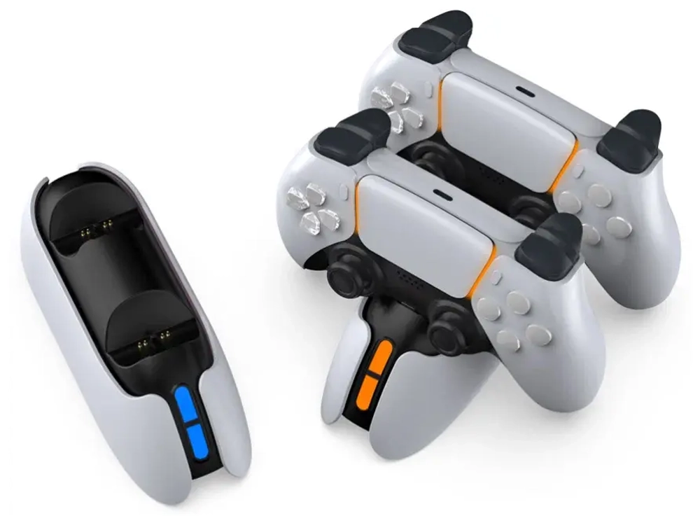 Зарядная станция для 2-х геймпадов с индикаторами заряда Playstation DualSense