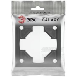 Рамка для розеток и выключателей ЭРА Galaxy 15-5001-05 на 1 пост антрацит | Эра Galaxy