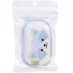 Губка для тела махровая детская «Happy baby - Енот Грэй» , 13*8,5 см (ZIP пакет)