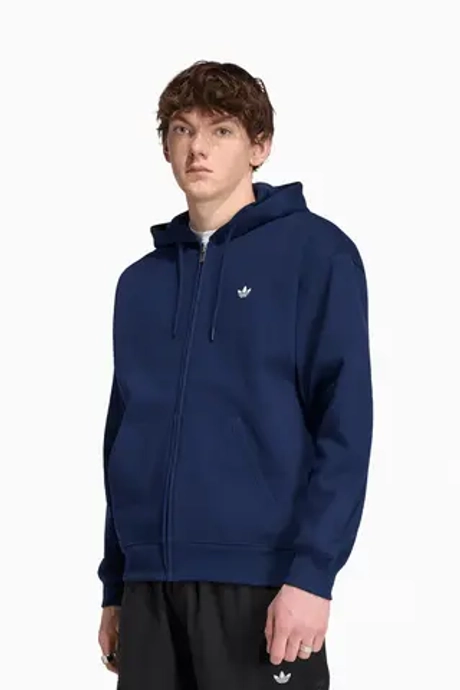 Кофта adidas Originals Trefoil Essentials Loose Full-Zip - темно-синий