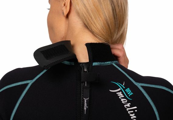 Гидрокостюм женский Marlin Malibu Shorty Lady 2,5 мм черно-голубой
