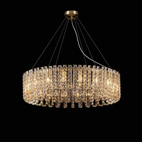 Люстра подвесная NewRgy NW082-ф1000*H280(1500) BRONZE, 18×40 Вт, бронзовая