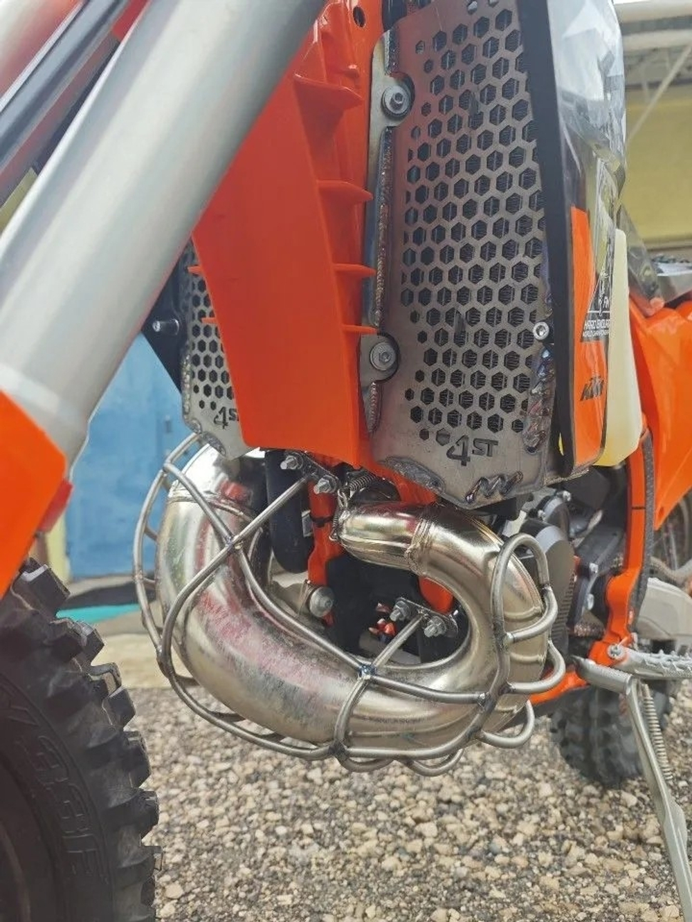 4st Защита резонатора (титан) KTM tbi