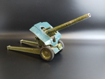 Гаубица старинная военная игрушка 42 см. Металл, механизм рабочий СССР.