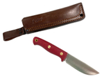 Нож Caribou, N690, микарта красная, 247.1557 конв