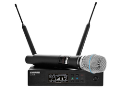 SHURE QLXD24E/B87C G51 вокальная радиосистема с ручным передатчиком BETA87C, частотный диапазон 470-534 MHz
