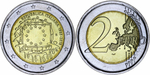 Италия 2 евро, 2015 30 лет флагу Европейского союза UNC