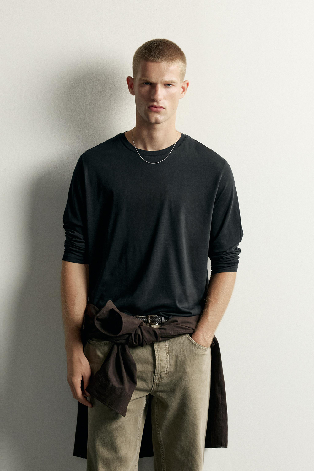 ФУТБОЛКА RELAXED FIT С ДЛИННЫМИ РУКАВАМИ — ZARA · 0722/355