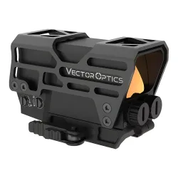 Прицел коллиматорный Vector Optics Frenzy PLUS 1x31x26 (SCRD-67) - вид спереди справа, быстросъемный зажим