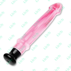Стеклянный розовый вибратор Titus Love Wand, 20,5 см