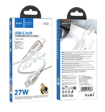 Кабель HOCO U133 Type-C-Lightning PD27W 3А 1.2м Braided Grey