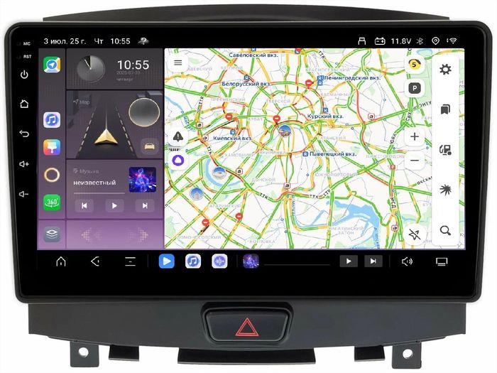 Магнитола для Infiniti EX25, EX37, QX50 2010-2017 - Kuberg KP-9250-FW QLed, Android 13, Быстрейшая, CarPlay, SIM-слот