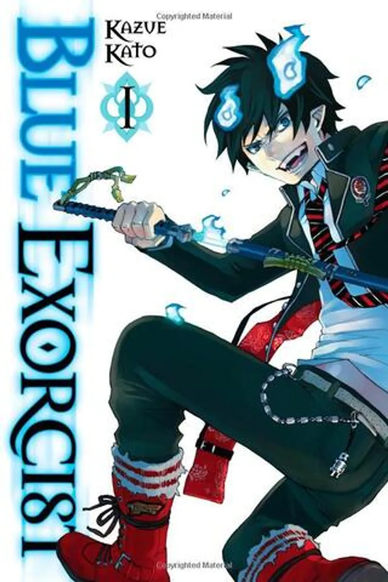 Манга Blue Exorcist Vol. 1 (На Английском Языке) (Б/У)