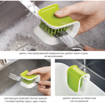 Щетка для столовых приборов и ножей bladebrush зеленая