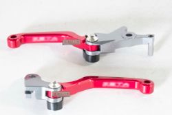 Lever set (clutch+brake). Short levers, 3 fingers lever. Honda CRF250-300-L-M-Rally (no brand)