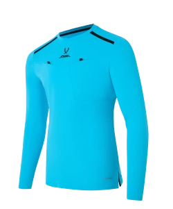 Футболка судейская с длинным рукавом DIVISION PerFormDRY Referee LS Tee, голубой
