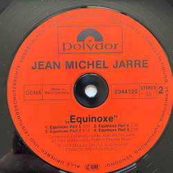Винтажная виниловая пластинка LP Jean Michel Jarre Equinoxe (Германия 1978)