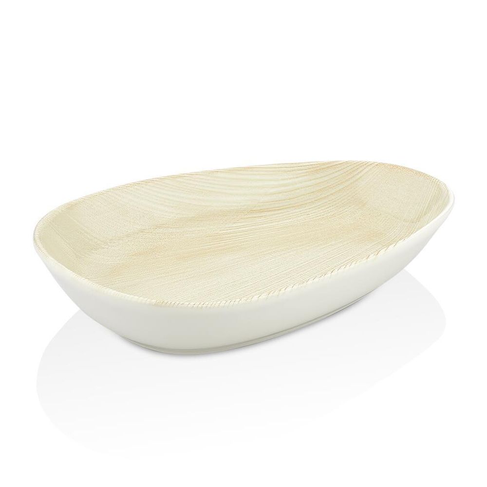 Блюдо овальное 16*10,5 см h3,2 см 140 мл емкость для закусок Velho Island Ivory By Bone [6]