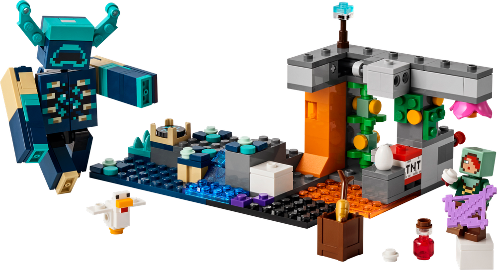Конструктор Лего Майнкрафт Столкновение с Варденом 21274 | LEGO Minecraft The Warden Encounter набор  238 деталей 7+