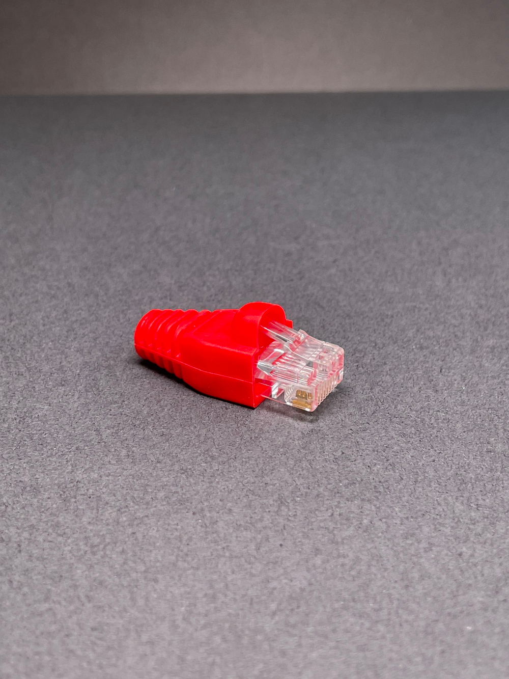 10 пар. Коннектор и колпачок для интернет кабеля RJ45 cat.5e 8P8C, неэкранированный, штекер для витой пары, для разъемов коннектора патч корда, для интернет кабеля диаметр 6,5 мм, красный