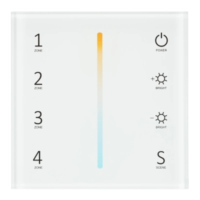 Панель Sens SMART-P38-MIX White (230V, 4 зоны, 2.4G) (Arlight, IP20 Пластик, 5 лет)