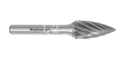 Борфреза твердосплавная Karnasch форма G, 12DINх25х6х70 мм, насечка HP-3 PRO, без покрытия, арт. 11.4096-040