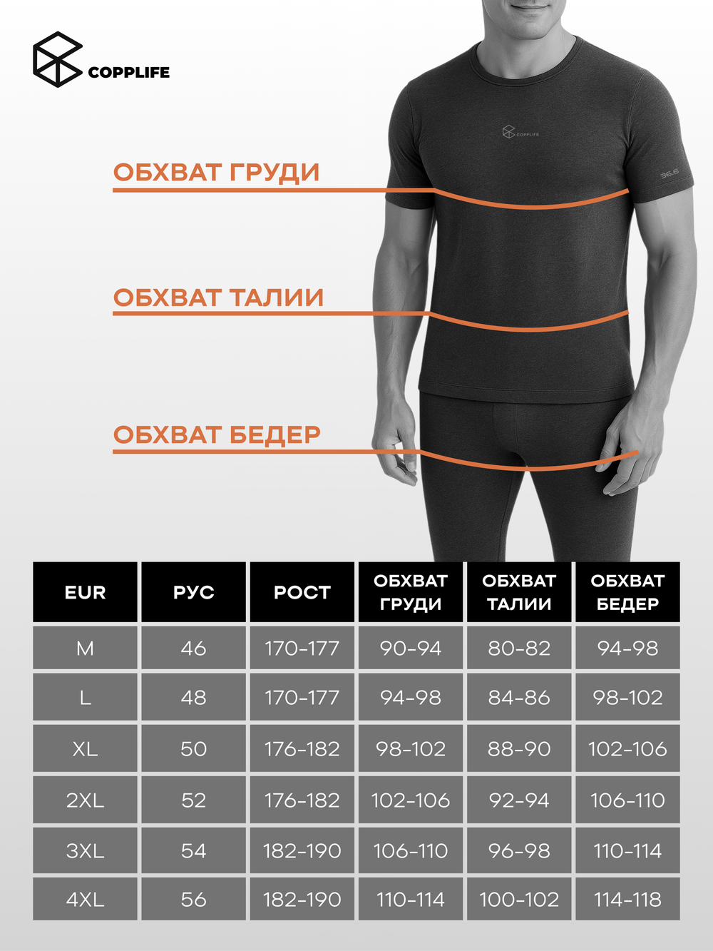 Футболка COPPLIFE 36.6 c витамином B3