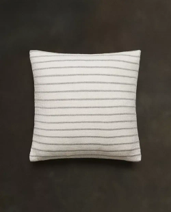 ZARA HOME ДЕТСКАЯ МУСЛИНОВАЯ НАВОЛОЧКА В ПОЛОСКУ, ЗЕЛЕНЫЙ