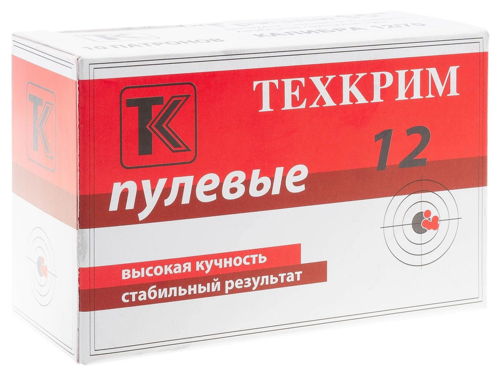 Патрон 12/70 Техкрим пуля Гризли 35