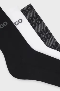 Носки (3 пары) мужские HUGO 3P QS LOGO RIB CC