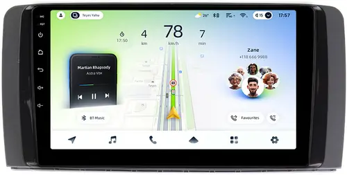 Магнитола для Mercedes-Benz R W251 2005-2015 - Teyes CC4L монитор 9" IPS, Android 14, Быстрая, Snapdragon 662, CarPlay, 4G SIM-слот