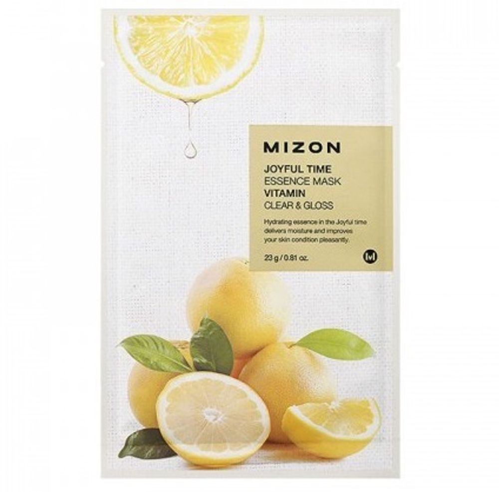 Mizon Joyful Time Essence Mask Vitamin тканевая маска с витамином С, 23 г