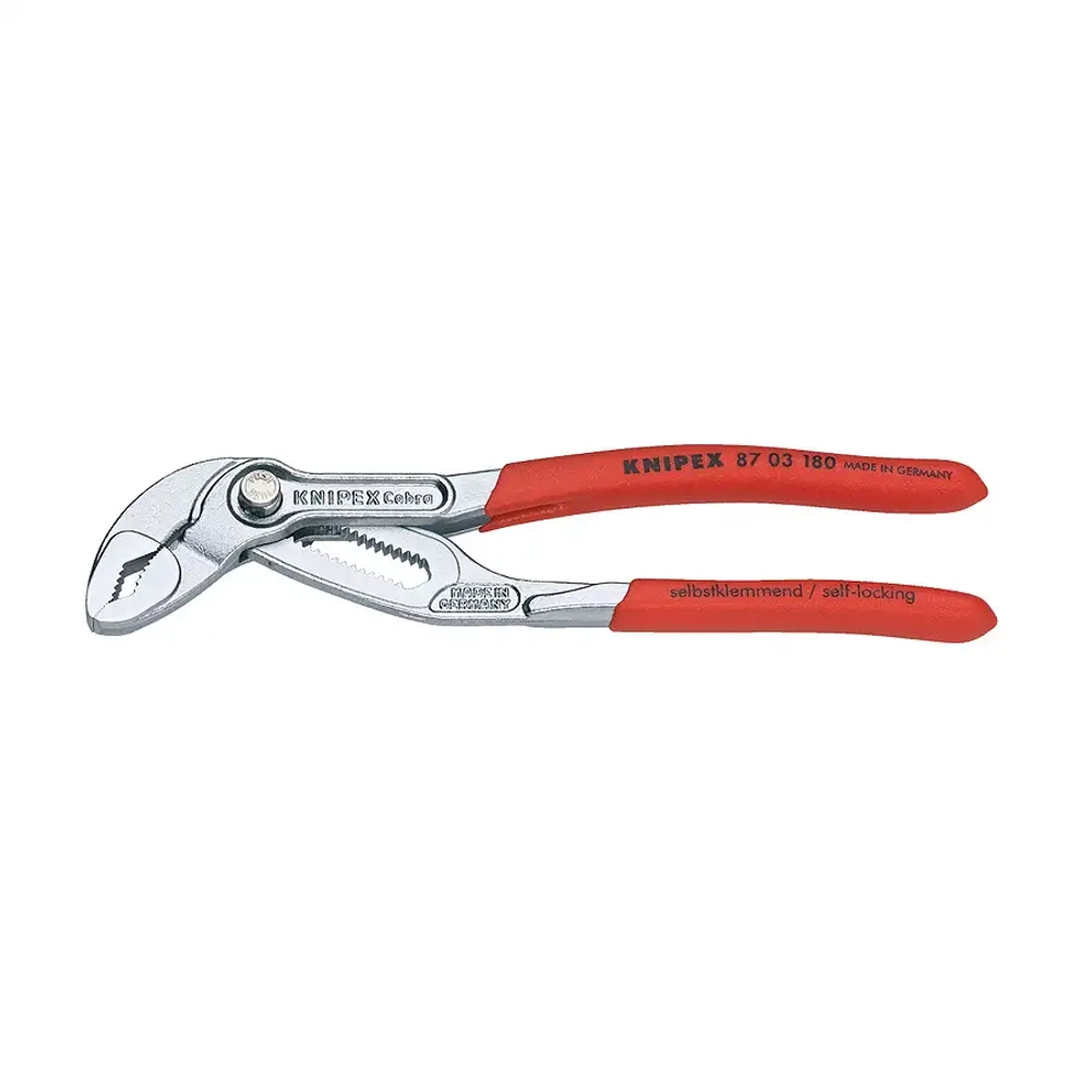 Клещи трубные Cobra® хромированные 180 мм Knipex 87 03 180
