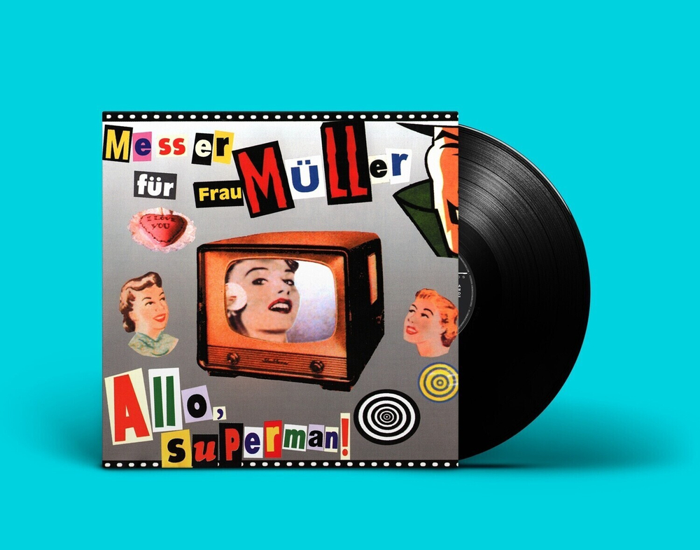 LP: Messer Für Frau Müller / Нож Для Фрау Мюллер — «Allo, Superman!» (1999/2021) [Black Vinyl] С АВТ